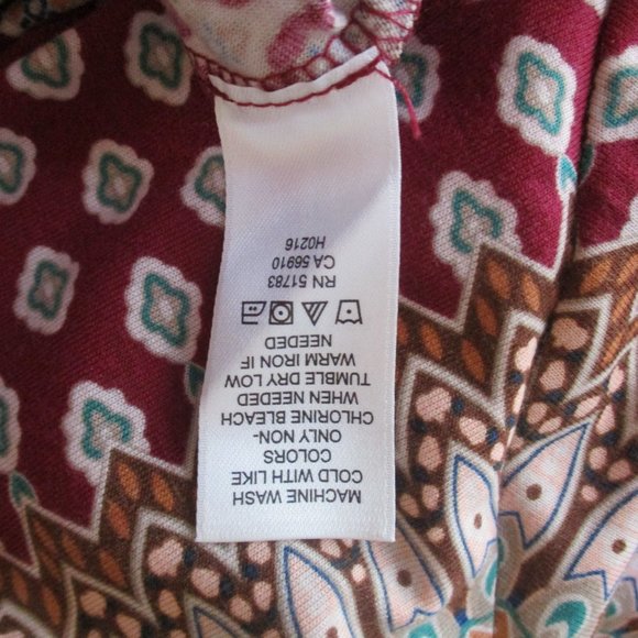 Maurices Sundress 2 Burgundy Handkerchief Hem NWT - Picture 6 of 6